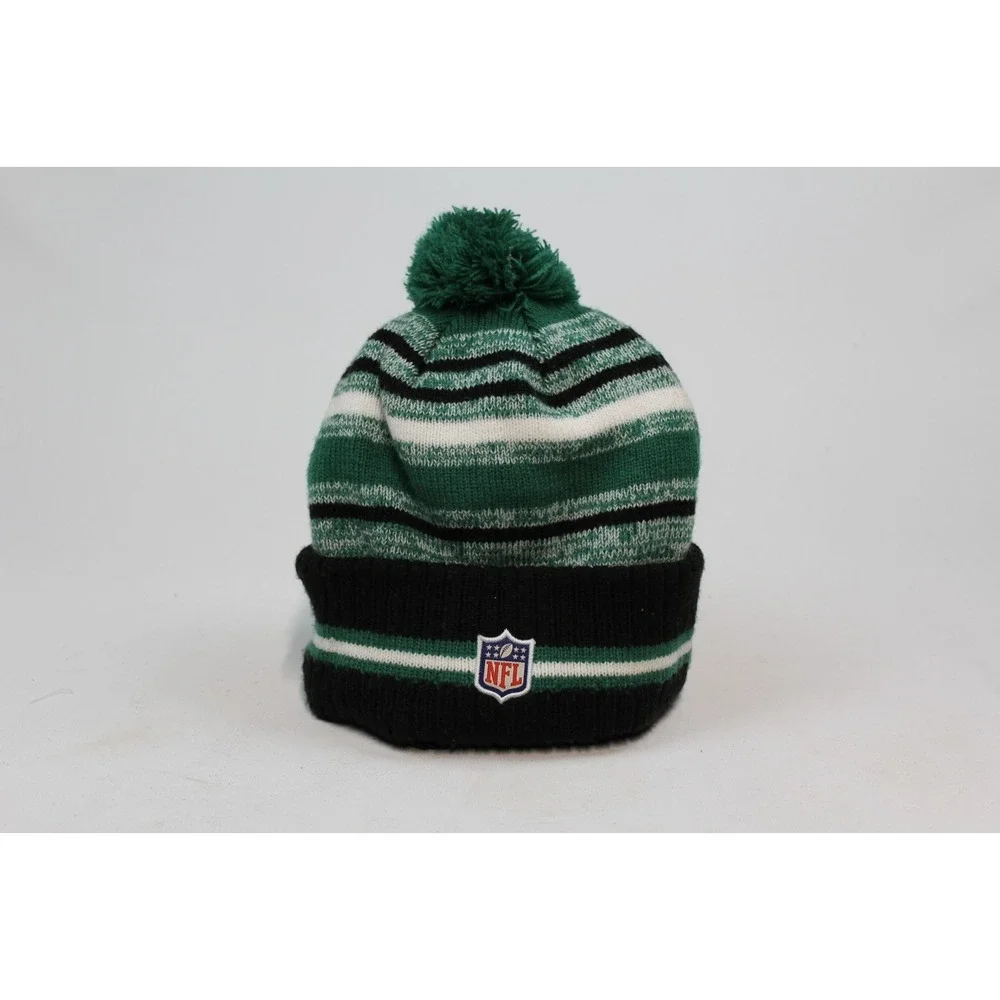 NFL NEW ERA NY JETS  WINTER KNIT CUFFED POM BEANIE ONE SIZE